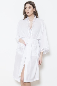 Beyan Cotton Voile Kimono Wrap